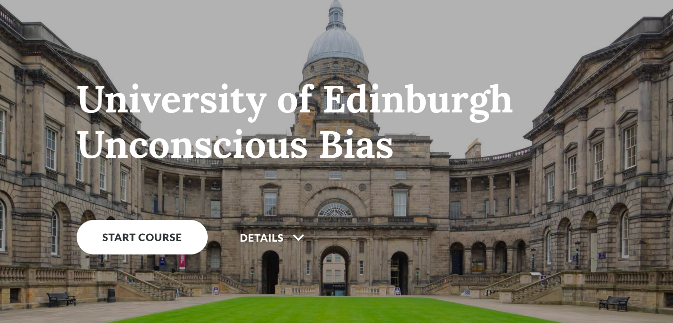 University of Edinburgh Unconscious Bias - Marshall Elearning Courses